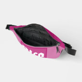 Schöne rosa Box-Typografie-Tasche Bauchtasche (Offen)