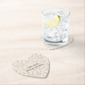 Schöne Rosa Cremefarbene Blumen Braut Dusche Untersetzer (Vor Ort)