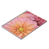 Schöne rosa Dahlien-Blume Notizblock (Linke Seite)