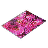 Schöne rosa Dahlien Notizblock (Linke Seite)