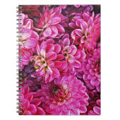 Schöne rosa Dahlien Notizblock (Vorderseite)
