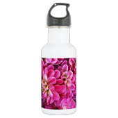 Schöne rosa Dahlien Trinkflasche (Vorderseite)