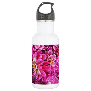 Schöne rosa Dahlien Trinkflasche