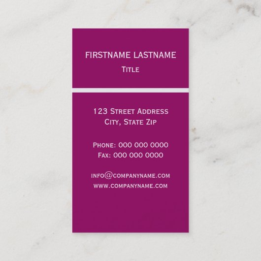 Schöne rosa Daisy Visitenkarte (Rückseite)