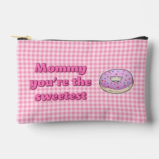 Schöne Rosa Donuts Zubehörtasche (Vorderseite)