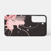 Schöne rosa Fee und Sterne Samsung Galaxy Hülle (Rückseite (Horizontal))