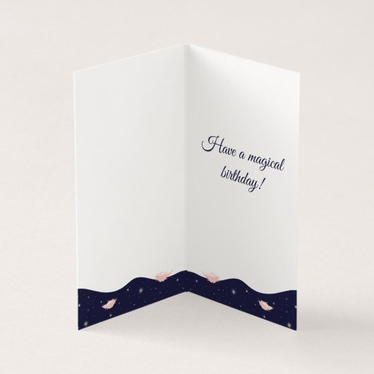 Schöne rosa Flamingo Exotic Tee Time (Innenseite)