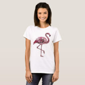 Schöne rosa FLAMINGO Gestaltung T-Shirt (Vorne ganz)