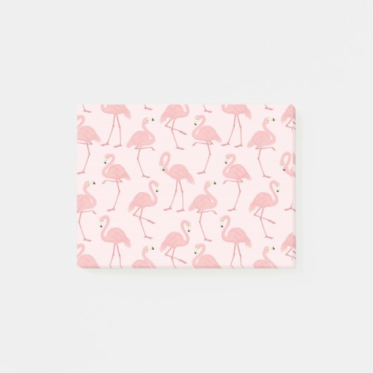Schöne rosa Flamingo-Parade Post-it Klebezettel (Vorderseite)