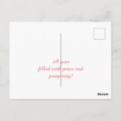 Schöne rosa Flamingo Postkarte (Rückseite)