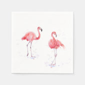 Schöne rosa Flamingos Serviette (Vorderseite)