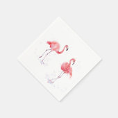 Schöne rosa Flamingos Serviette (Ecke)