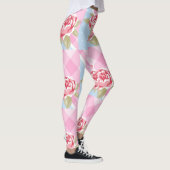 Schöne rosa Flora Leggings (Rechts)