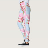 Schöne rosa Flora Leggings (Links)