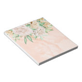 Schöne rosa Flora Notizblock (angewinkelt)