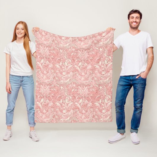 Schöne rosa französische Pariser Gestaltung Fleecedecke (Beispiel)