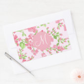 Schöne, rosa Frühlingspinale Blume Rechteckiger Aufkleber (Umschlag)