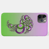 Schöne rosa grüne Herzen Modernes Abstraktes Frakt Case-Mate iPhone Hülle (Rückseite (Horizontal))