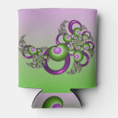 Schöne rosa grüne Herzen Modernes Abstraktes Frakt Dosenkühler (Vorderseite)