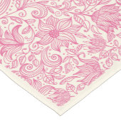 Schöne, rosa, handgezeichnete Blumenskizze Zeichne Kurzer Tischläufer (Ecke)