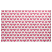 Schöne rosa Herzen Niedlich Valentinstag Muster Stoff (Yard (91,4 cm))