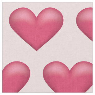 Schöne rosa Herzen Süßes Valentinstag-Muster Stoff