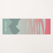 schöne rosa Himmel- und Gebirgsillustrierung Yogamatte (Vorderseite (Horizontal))