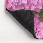 Schöne rosa Hortensien Mousepad (Ecke)