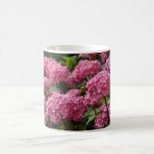 Schöne rosa Hortensienblüten Kaffeetasse (Mittel)