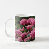 Schöne rosa Hortensienblüten Kaffeetasse (Links)