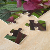 Schöne rosa Hortensienblüten Puzzle (Seite)