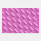 Schöne rosa Imitate Glitzer Wrapping Paper Sheets Geschenkpapier Set (Vorderseite 2)