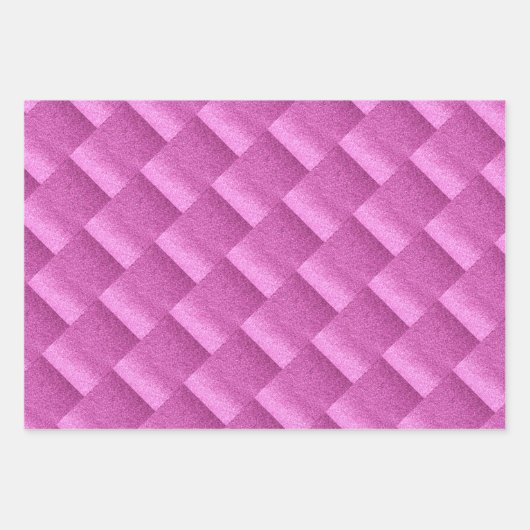 Schöne rosa Imitate Glitzer Wrapping Paper Sheets Geschenkpapier Set (Vorderseite 2)