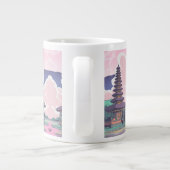 Schöne rosa Kaffeetasse Jumbo-Tasse (Rückseite)