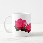 schöne rosa Kamelien-Blume Kaffeetasse (Links)