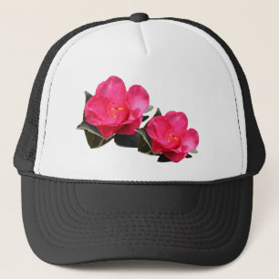 schöne rosa Kamelien-Blume Truckerkappe