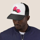 schöne rosa Kamelien-Blume Truckerkappe (Beispiel)