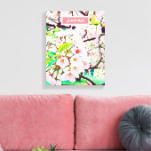 Schöne Rosa Kirschblüte Japan Reise Leinwanddruck (Insitu (Wohnzimmer))