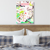 Schöne Rosa Kirschblüte Japan Reise Leinwanddruck (Insitu (Schlafzimmer))