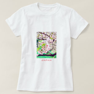 Schöne rosa Kirschblüte Japan Reise T-Shirt