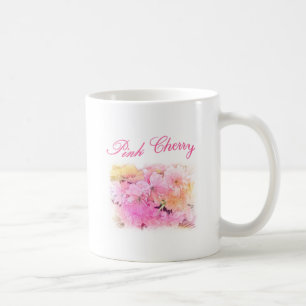 schöne rosa Kirschblüten Blumen Foto Kunst. Kaffeetasse