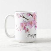 Schöne rosa Kirschblüten Kaffeetasse (Links)