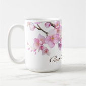 Schöne rosa Kirschblüten Kaffeetasse (Links)