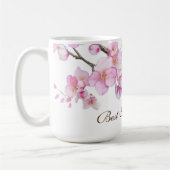 Schöne rosa Kirschblüten Nana Kaffeetasse (Links)