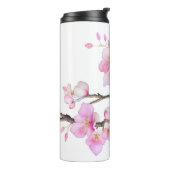 Schöne rosa Kirschblüten Thermosbecher (Nach links gedreht)