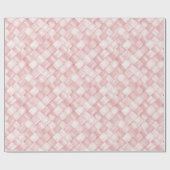Schöne rosa Korbgeflecht-Geburtstag Geschenkpapier (Flach)
