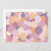 Schöne rosa Kreise Feiertagskarte (Vorne/Hinten)