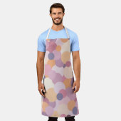 Schöne rosa Kreise Schürze (Getragen)