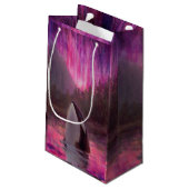 Schöne rosa kundenspezifische kleine geschenktüte (Rückseite Schrägansicht)