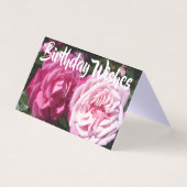 Schöne Rosa Liebe Geburtstagskarte (Vorderseite)